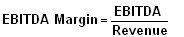 EBITDA to sales ratio